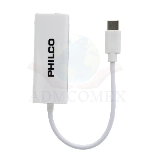 ADAPTADOR DE RED RJ45 A USB C CHIP RTL8152B PHILCO