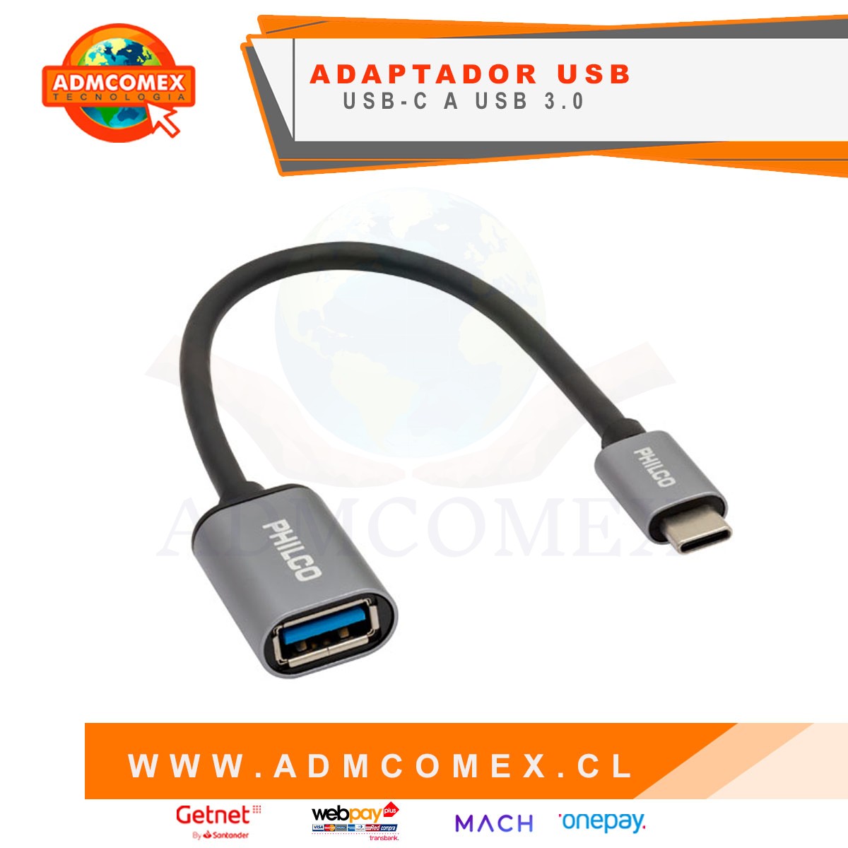 ADAPTADOR USB-C A USB 3.0